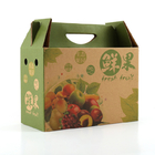 Brown Strong Single Wall Corrugated Box Fruits Packaging With Artwork Printing