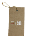Eco Friendly Custom Clothing Labels Paper Company Tags For Clothing With Ball Chain