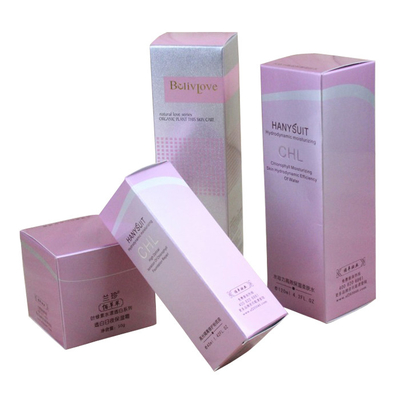 comprar Cajas de empaquetado de la crema hidratante de lujo de encargo con la fábrica de impresión del logotipo de la hoja de plata online manufacture