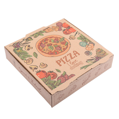comprar Kraft doblado acanaló las cajas de la pizza de Carboard vende al por mayor la fábrica de la caja de la pizza e flauta online manufacture
