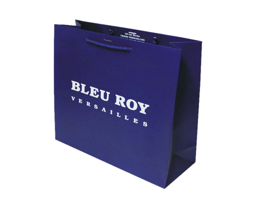 comprar La aduana amistosa de Eco imprimió el partido medio del papel azul para favorecer bolsos con las manijas online manufacture