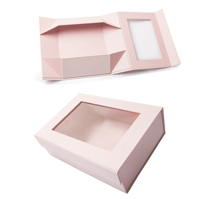 comprar Embalaje de regalo de lujo personalizado Caja de cartón con ventana transparente Impresión de obras de arte online manufacture
