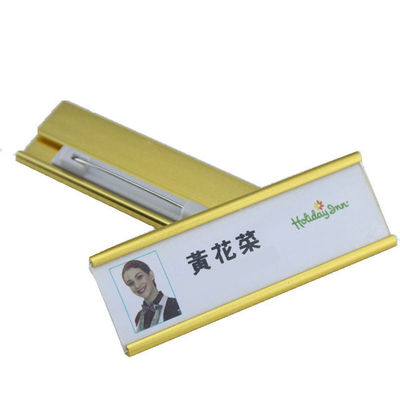 comprar Oro en blanco Reutilizables Etiquetas de nombre de la enfermera insignia de nombre con alfiler de seguridad mayorista o minorista online manufacture