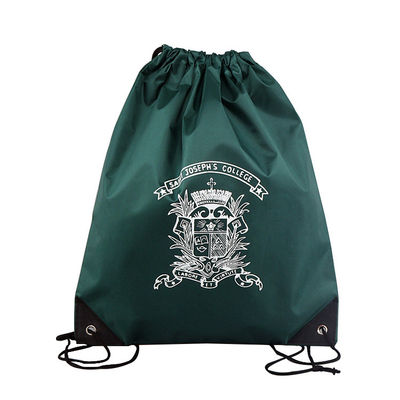 comprar Bolsas de poliéster baratas con logotipo Bolsas de mochilas con cordón de tracción personalizadas online manufacture