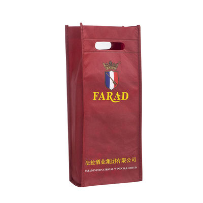 comprar Bolsas de botellas de vino no tejidas impresas a medida Embalaje de regalo ecológico para vino y bebidas espirituosas online manufacture
