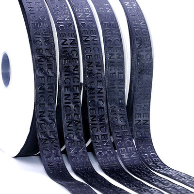 comprar Logotipo de espuma de lujo personalizado Impreso cinta de grano grueso 3D Logotipo elevado cinta de marca online manufacture