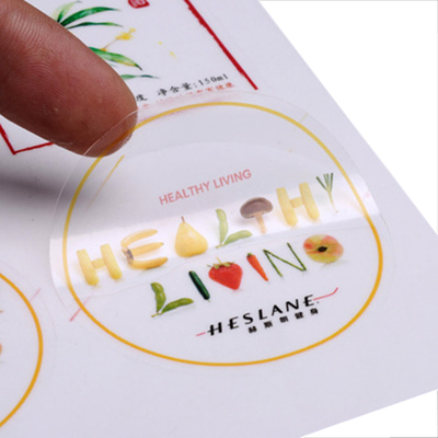 comprar Pegatinas transparentes personalizadas baratas, etiquetas adhesivas claras impermeables con impresión de diseño online manufacture