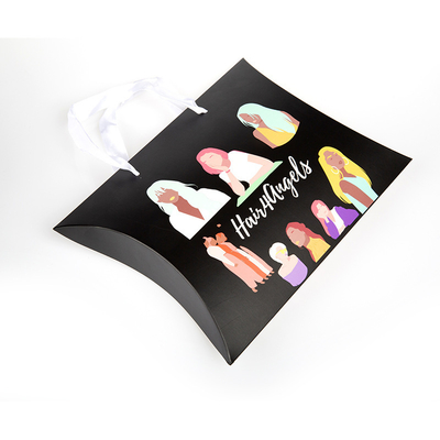 comprar Custom Printed Pillow Boxes with Handle – Luxury Packaging for Wigs, Hair Extensions & Accessories online manufacture