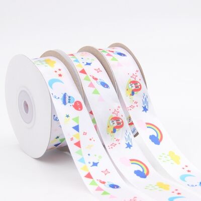 Comprar Cinta de raso impresa personalizada con logotipo | Cinta de raso de poliéster personalizada Fabricación en línea