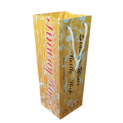 comprar Bolsas de papel personalizadas de encargo de la botella de vino que empaquetan con la impresión del diseño online manufacture