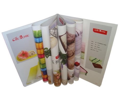 comprar Folleto sujetado con grapa del folleto que imprime el límite duro de Flexi de la cubierta que ata imagen viva online manufacture