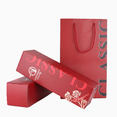 comprar El favor de papel decorativo impreso aduana empaqueta la caja de color con la cuerda de la manija en venta online manufacture