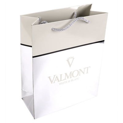 comprar La aduana imprimió bolsas de papel de plata brillantes con Logo Suppliers grabado en relieve online manufacture