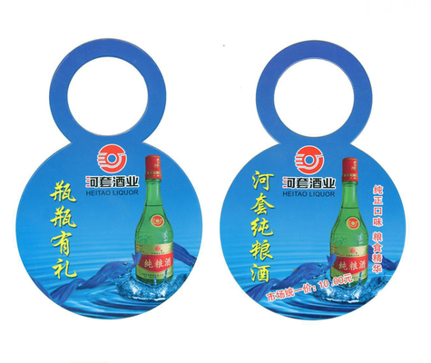 comprar El embotellamiento barato de encargo de la orden coloreó a Hang Tags de papel con la impresión de las ilustraciones online manufacture