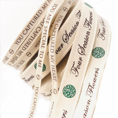comprar Cinta impresa aduana natural del 100%, cinta personalizada Eco del algodón - amistoso online manufacture