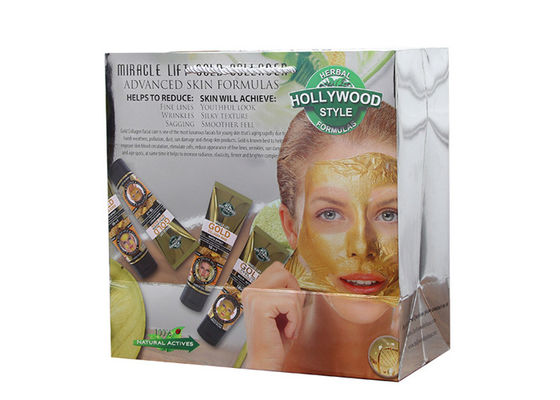 Bulto de empaquetado cosmético impreso de encargo de las bolsas de papel de la suposición de la astilla en venta