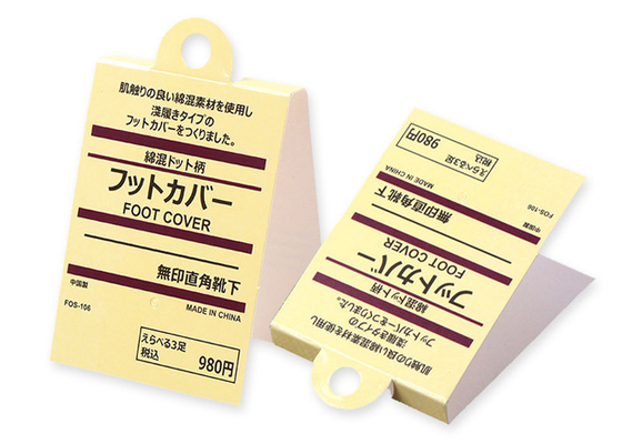 Un buen precio. La aduana de la compra imprimió el fabricante de papel barato de 400gsm Hang Tags For Socks Towel en línea