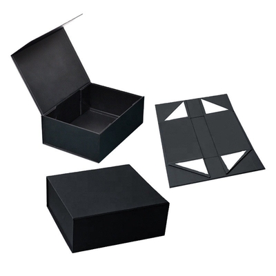 Un buen precio. Cajas plegables de cartón negro personalizado con tapas en línea