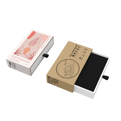 Un buen precio. Caja de regalo de cajón de cartón personalizado Caja de joyería Caja de regalo de cajón deslizante en línea