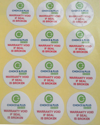 Un buen precio. Pegatinas de etiquetas redondas personalizadas – Impresión de pegatinas con logotipo circular de plástico PET blanco y etiquetas con nombres de niños en línea