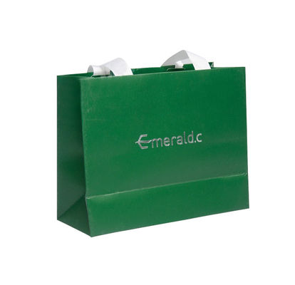 Euro impreso aduana Tote Bags With Silver Foil del Libro Verde que sella a Logo For Apparel