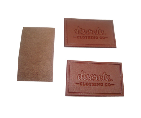 Un buen precio. Las etiquetas de cuero de encargo auténticas anunciaron el forro cortado con tintas duradero del velcro de la frontera en línea