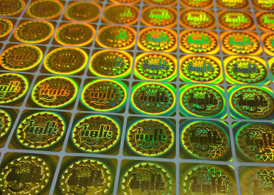 Un buen precio. Etiquetas de holograma láser no reutilizables con logotipo en línea